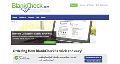 Desktop Screenshot of blankcheck.com