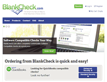 Tablet Screenshot of blankcheck.com